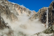Yosemite Falls in Fog