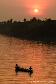 Sunset Mekong River